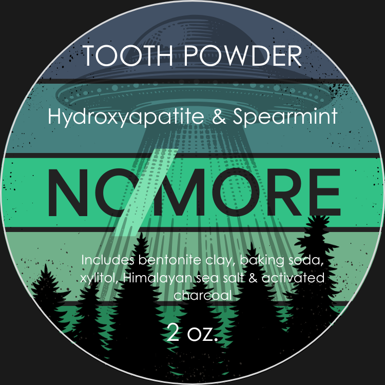 Blurry Creatures Spearmint Tooth Powder with Charcoal (2 oz)